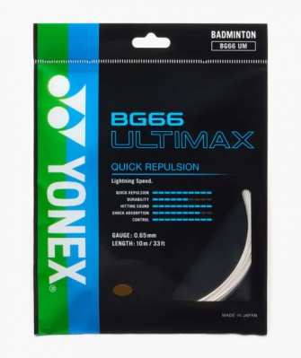 Набор струн для бадминтона Yonex BG66 ULTIMAX - высокая скорость и точность 