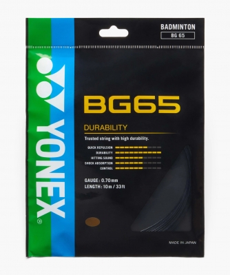 Набор струн для бадминтона Yonex BG65 Set BLACK - 0.70 мм